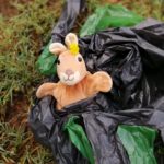 Hopla la marionette kangourou de Petits Bonds à la chasse aux déchets